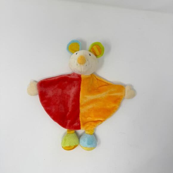 Ernsting's Famiy Topolino Mouse Rattle Lovey Minky Fleece Baby Security Blanket - Picture 2 of 10